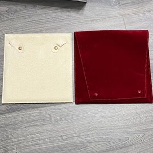 BRAND NEW Large size Red Velvet Jewelry Pouches